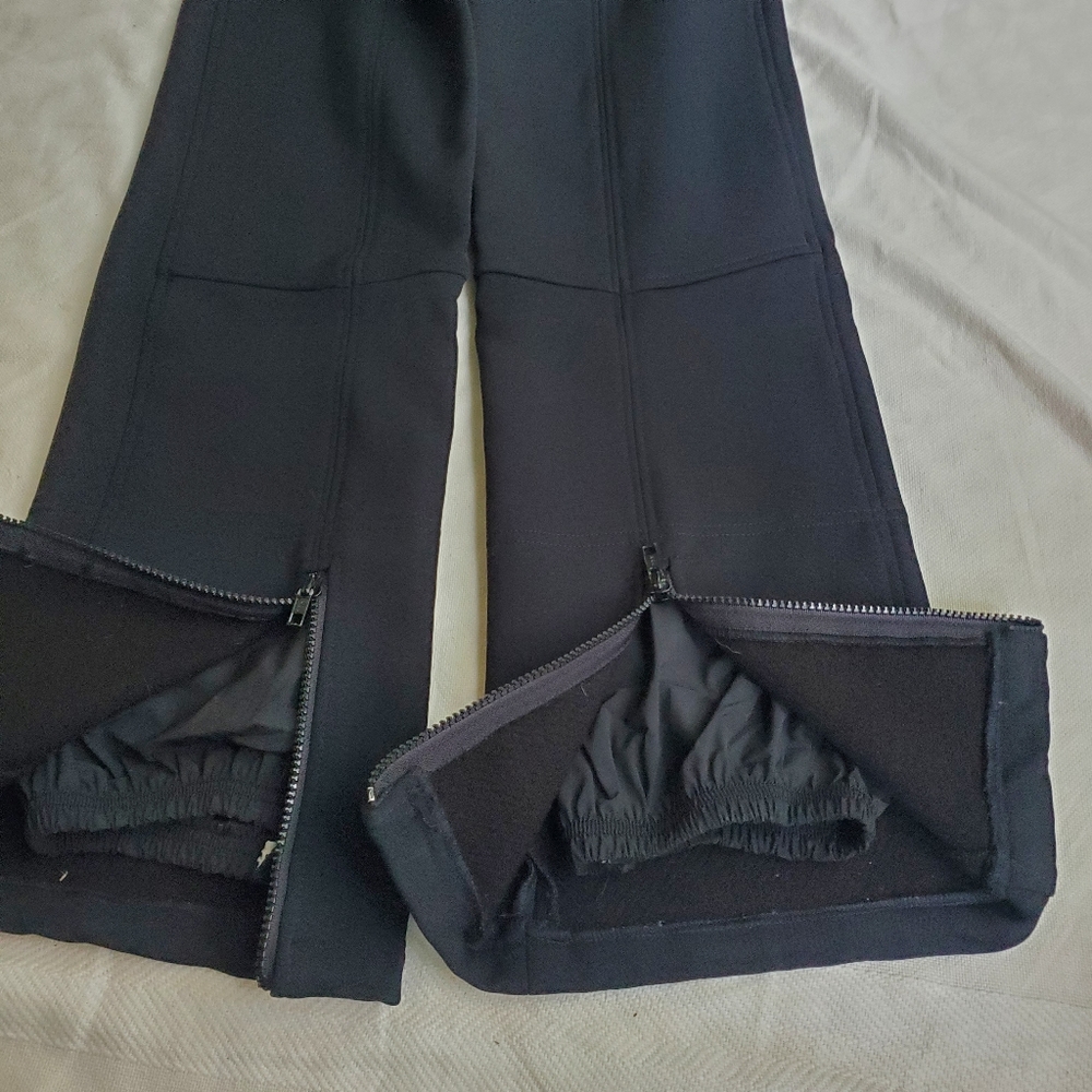 Vintage wool one piece ski pants bibs women's size 8 front & boot zip Austria - Picture 11 of 14